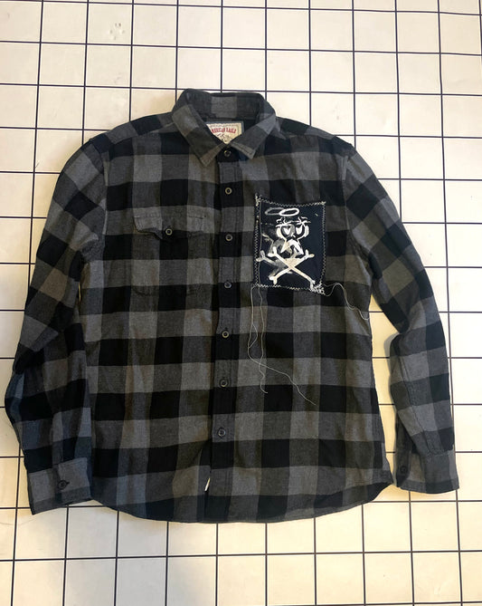 Grey Button Up Flannel