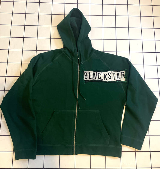 Dark Green Cropped Hoodie