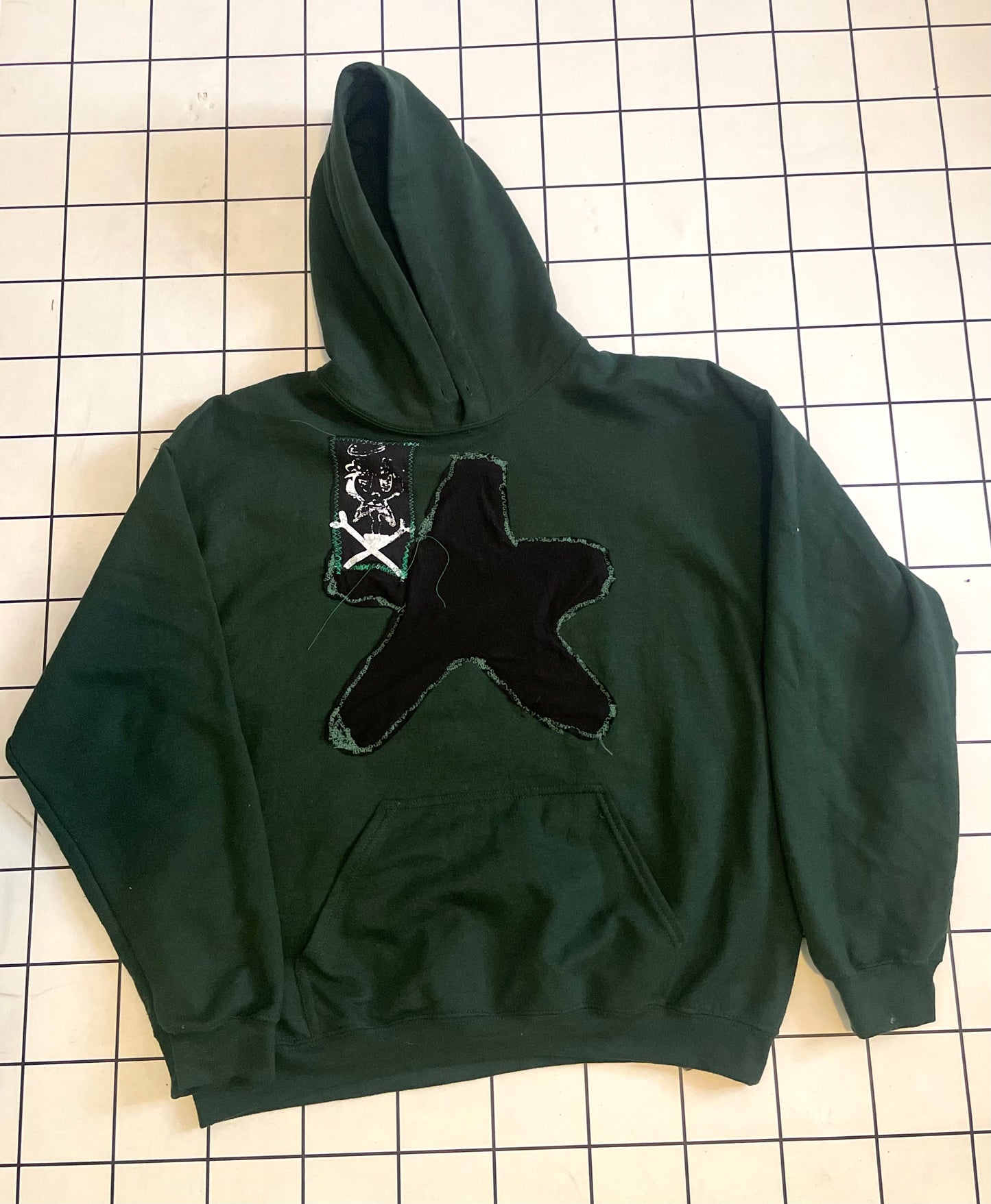 Dark Green Star Hoodie