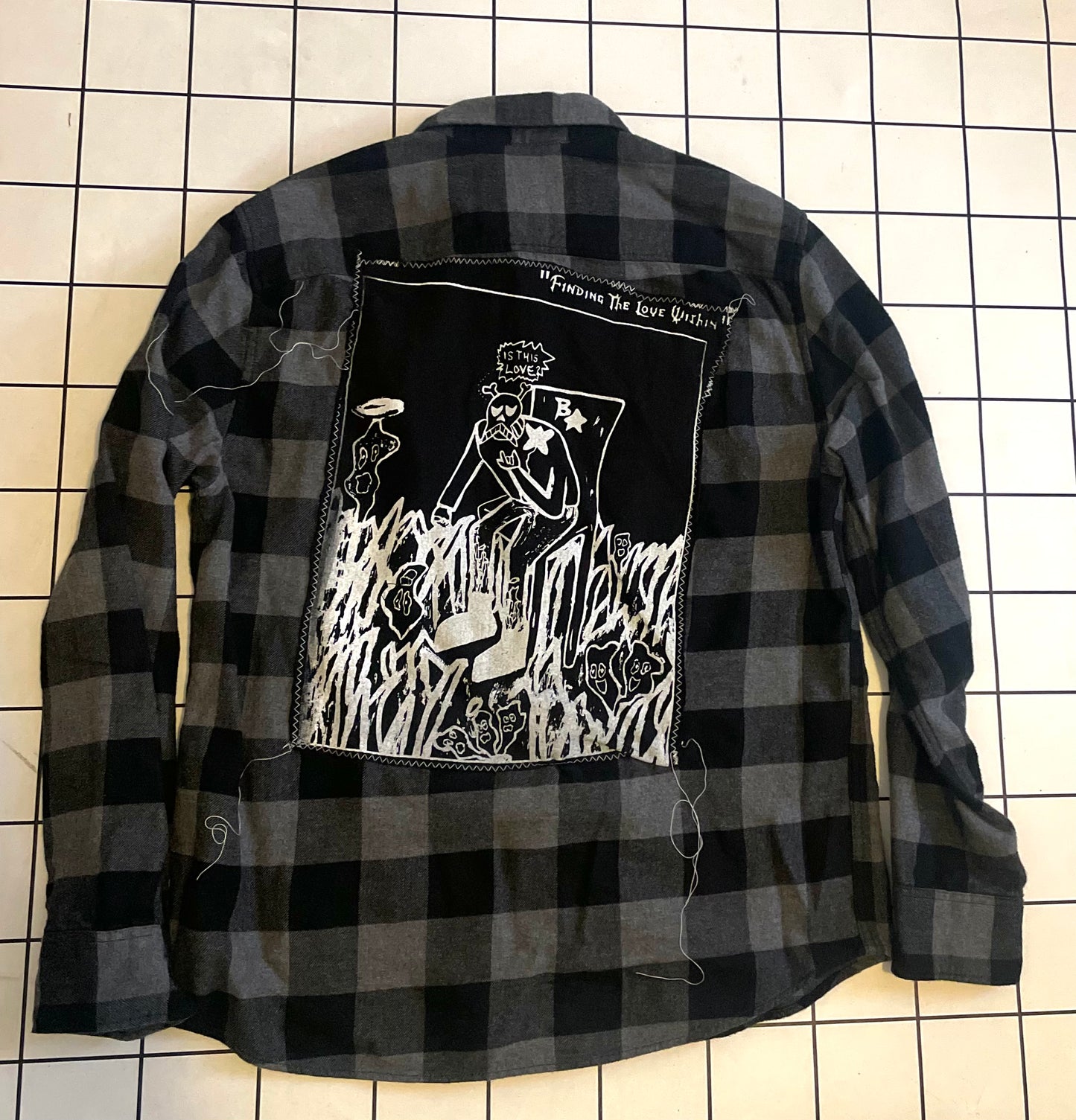 Grey Button Up Flannel