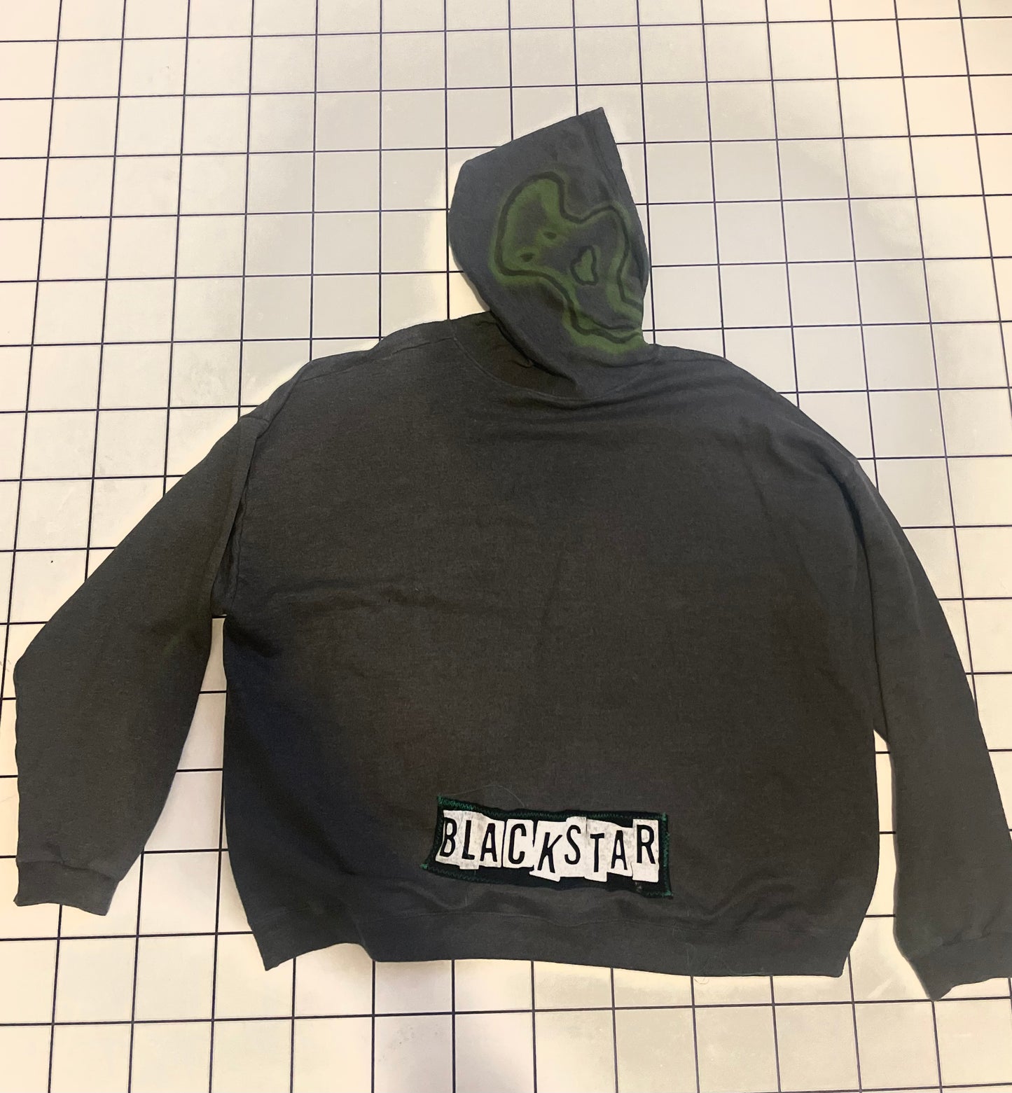 Grey BlackStar Hoodie