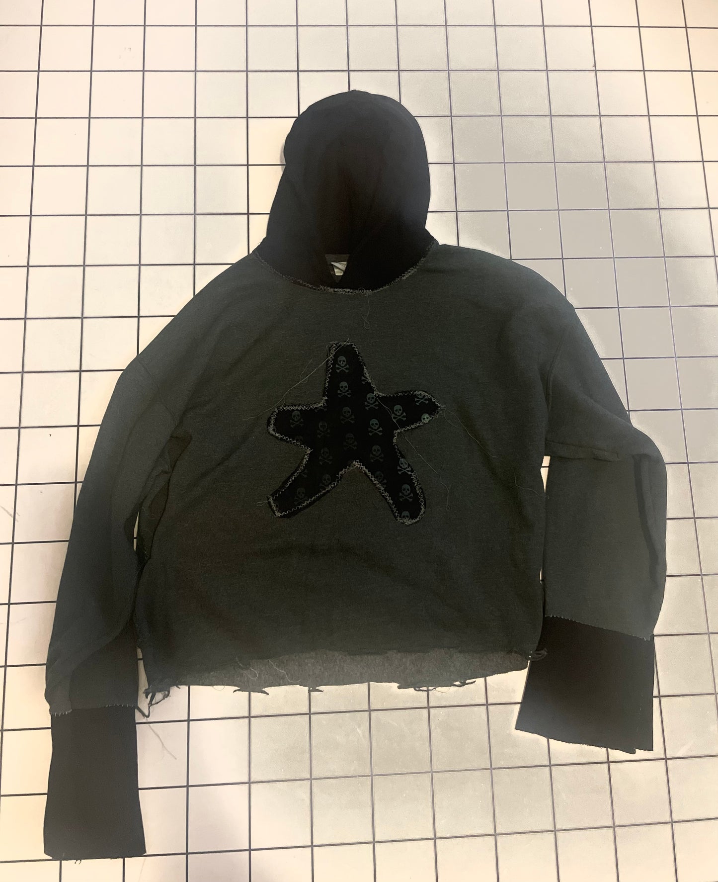 Grey/Black Star Hoodie